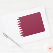 Sticker Rectangulaire Drapeau du Qatar (Enveloppe)