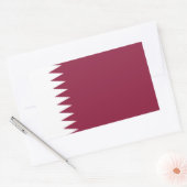 Sticker Rectangulaire Drapeau du Qatar (Enveloppe)