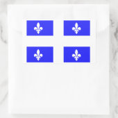 Sticker Rectangulaire Drapeau du Québec (Sac)