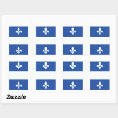 Sticker Rectangulaire Drapeau du Québec (Feuille)