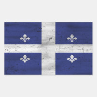 Drapeau du Québec style grunge érodé