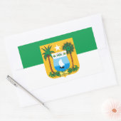 Sticker Rectangulaire Drapeau du Rio Grande du Nord Brésil (Enveloppe)