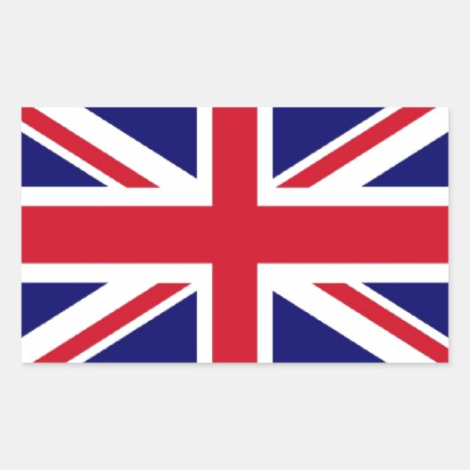 Sticker Rectangulaire Drapeau du Royaume-Uni (Devant)