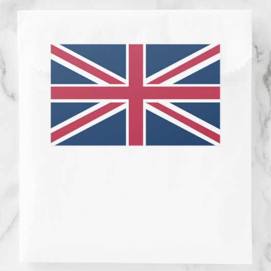 Sticker Rectangulaire Drapeau du Royaume-Uni (Sac)