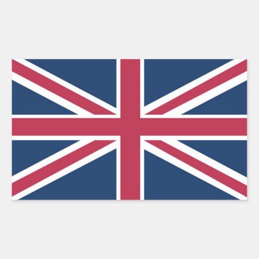 Sticker Rectangulaire Drapeau du Royaume-Uni (Devant)