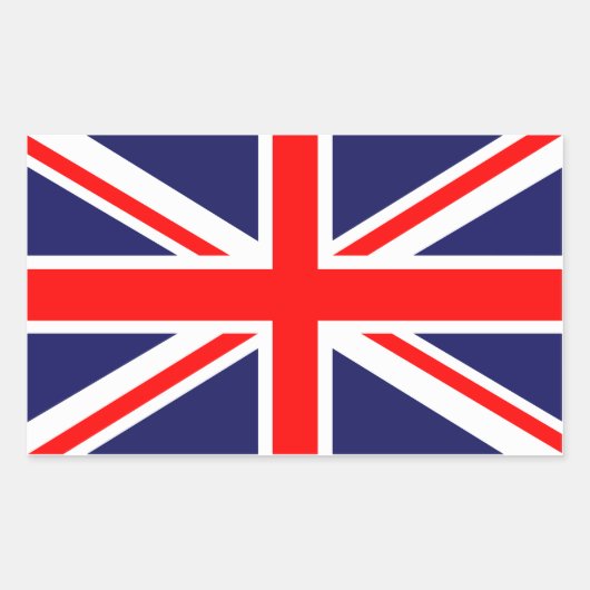 Sticker Rectangulaire Drapeau du Royaume-Uni (Devant)