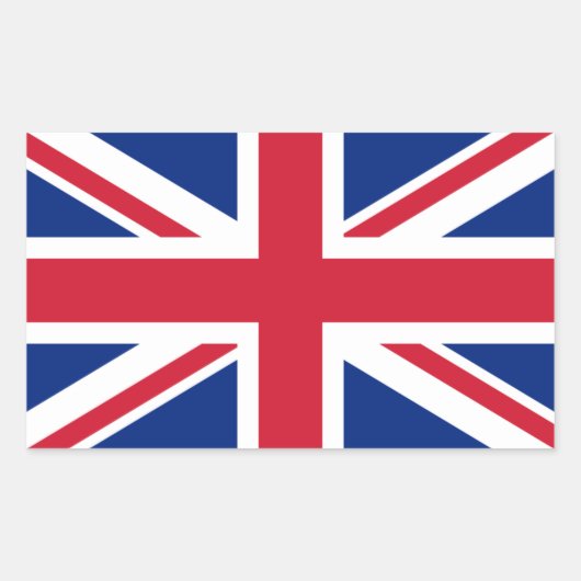 Sticker Rectangulaire Drapeau du Royaume-Uni (Devant)