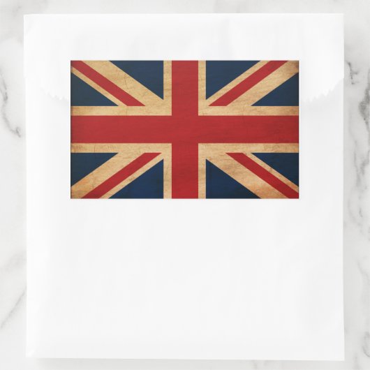 Sticker Rectangulaire Drapeau du Royaume-Uni (Sac)