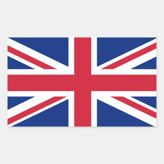 Sticker Rectangulaire Drapeau du Royaume-Uni (Devant)
