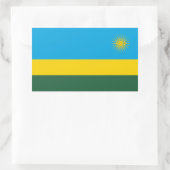 Sticker Rectangulaire Drapeau du Rwanda (Sac)