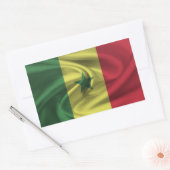 Sticker Rectangulaire Drapeau du Sénégal (Enveloppe)
