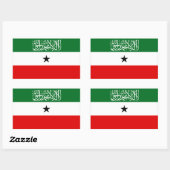 Sticker Rectangulaire Drapeau du Somaliland (Feuille)