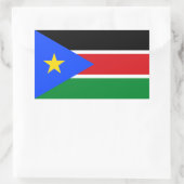 Sticker Rectangulaire Drapeau du Soudan du Sud (Sac)