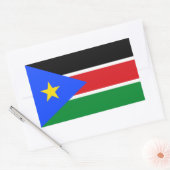 Sticker Rectangulaire Drapeau du Soudan du Sud (Enveloppe)