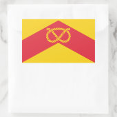 Sticker Rectangulaire Drapeau du Staffordshire (Sac)
