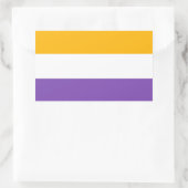Sticker Rectangulaire drapeau du suffrage droits des femmes 19e amendeme (Sac)