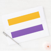 Sticker Rectangulaire drapeau du suffrage droits des femmes 19e amendeme (Enveloppe)