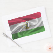 Sticker Rectangulaire Drapeau du Tadjikistan (Enveloppe)