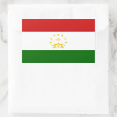 Sticker Rectangulaire Drapeau du Tadjikistan (Sac)