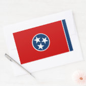 Sticker Rectangulaire Drapeau du Tennessee (Enveloppe)
