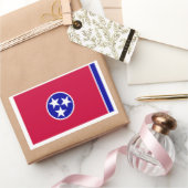 Sticker Rectangulaire Drapeau du Tennessee (Cadeaux)