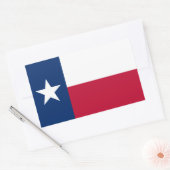 Sticker Rectangulaire Drapeau du Texas (Enveloppe)