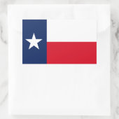 Sticker Rectangulaire Drapeau du Texas (Sac)