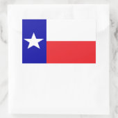Sticker Rectangulaire Drapeau du Texas (Sac)