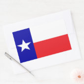 Sticker Rectangulaire Drapeau du Texas (Enveloppe)