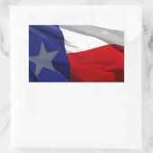 Sticker Rectangulaire Drapeau du Texas Pop Art (Sac)