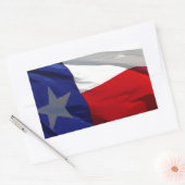 Sticker Rectangulaire Drapeau du Texas Pop Art (Enveloppe)