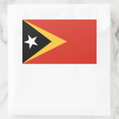 Sticker Rectangulaire Drapeau du Timor oriental (Sac)