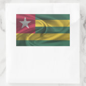 Sticker Rectangulaire Drapeau du Togo (Sac)