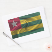 Sticker Rectangulaire Drapeau du Togo (Enveloppe)