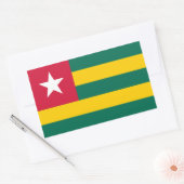 Sticker Rectangulaire Drapeau du Togo (Enveloppe)
