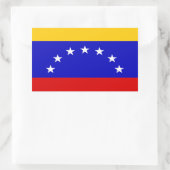 Sticker Rectangulaire Drapeau du Venezuela (Sac)