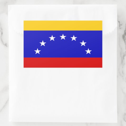 Sticker Rectangulaire Drapeau du Venezuela (Sac)