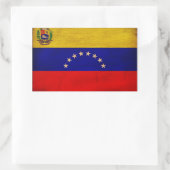 Sticker Rectangulaire Drapeau du Venezuela (Sac)