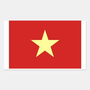 Sticker Rectangulaire Drapeau du Vietnam