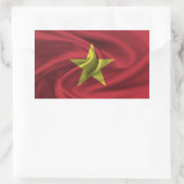 Sticker Rectangulaire Drapeau du Vietnam (Sac)