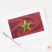 Sticker Rectangulaire Drapeau du Vietnam (Enveloppe)