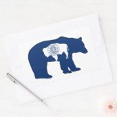 Sticker Rectangulaire Drapeau du Wyoming (Enveloppe)