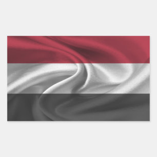 Sticker Rectangulaire Drapeau du Yémen