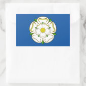 Sticker Rectangulaire Drapeau du Yorkshire (Sac)