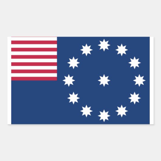 Sticker Rectangulaire Drapeau Easton (Devant)