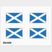 Sticker Rectangulaire Drapeau écossais (Feuille)