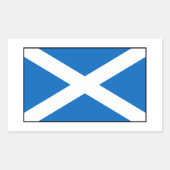 Sticker Rectangulaire Drapeau écossais (Devant)