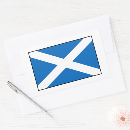 Sticker Rectangulaire Drapeau écossais (Enveloppe)