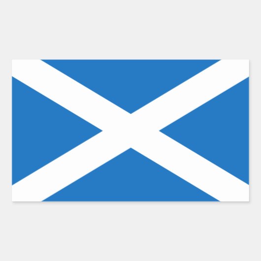Sticker Rectangulaire Drapeau écossais (Devant)