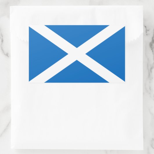 Sticker Rectangulaire Drapeau écossais (Sac)